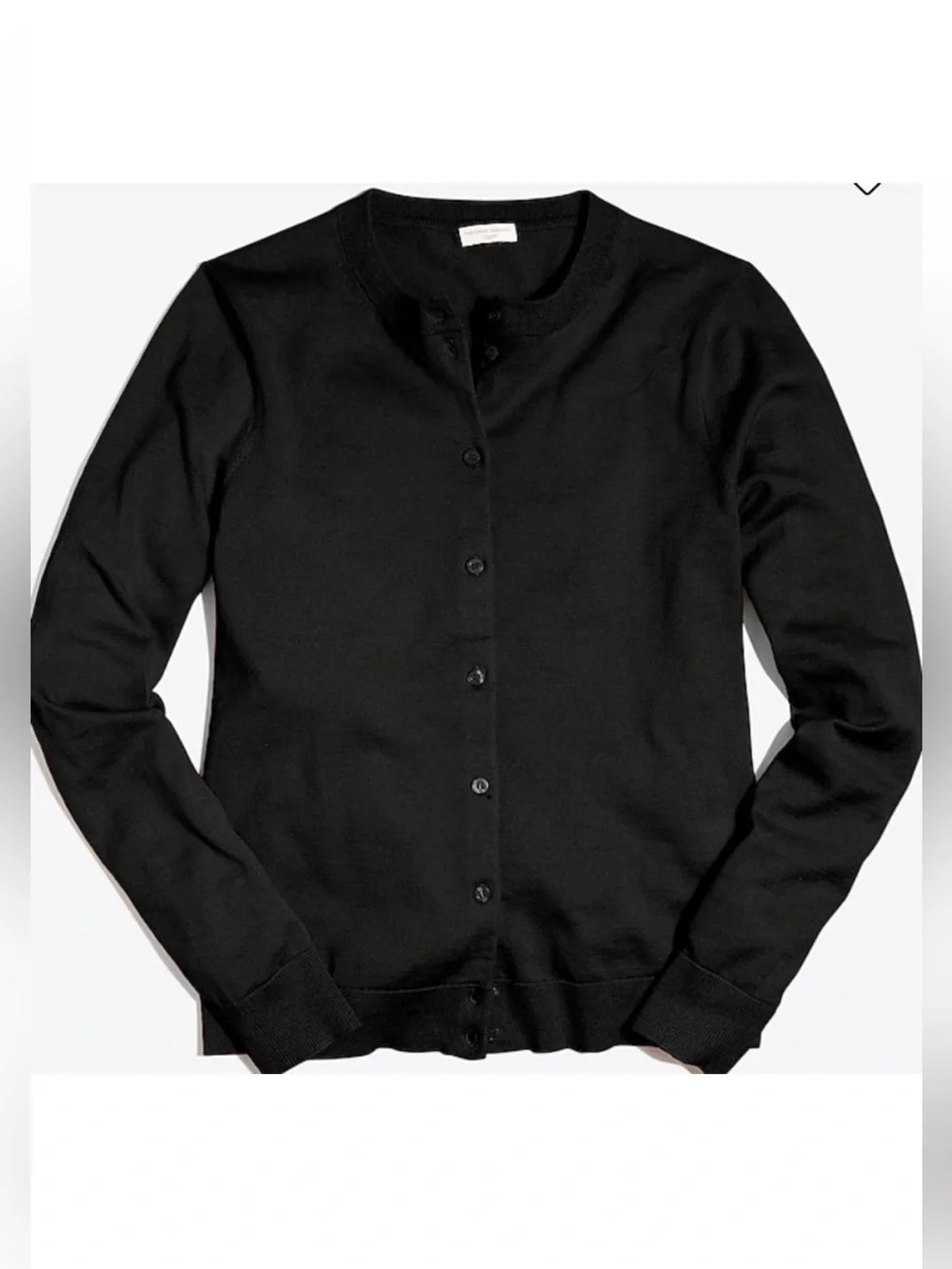 J. Crew NWT Lightweight Fall Classic Black Cardigan Sweater